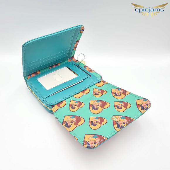 Loungefly Disney A Goofy Movie Roxanne & Max Kiss Mini Backpack Bag & Wallet Set - Picture 13 of 14